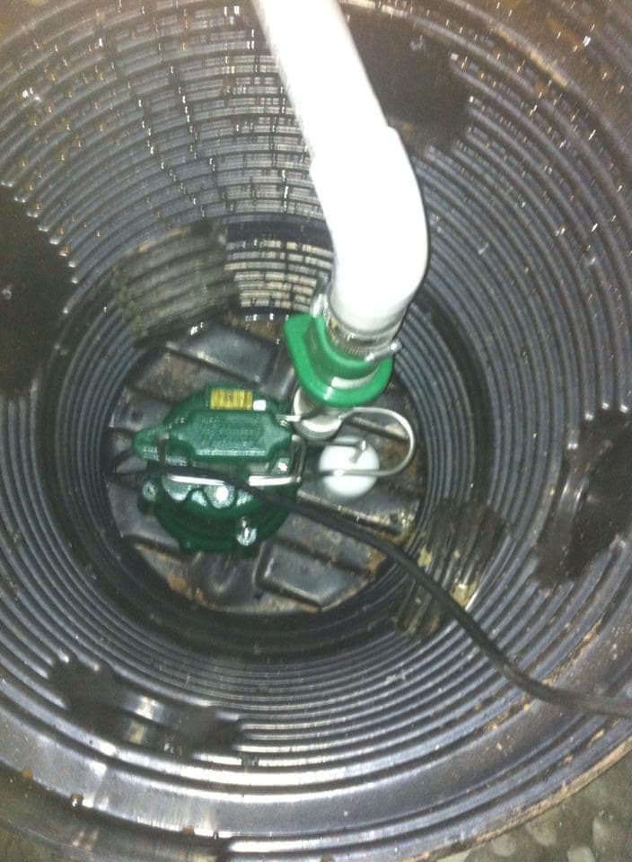 Sump pump installation