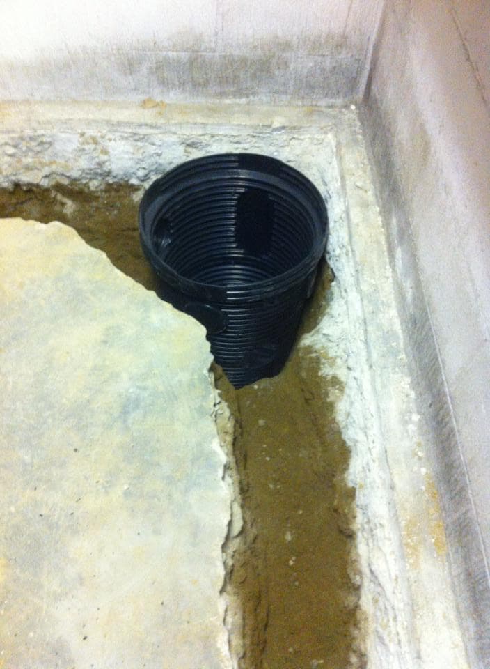 Interior French drain